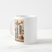 Desert Totems – Geometric Art Mug コーヒーマグカップ (正面左)