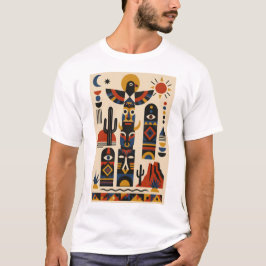 Desert Totems – Geometric Art T-Shirt Tシャツ