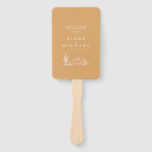 Desert Vibesの結婚ウェルカムプログラムID1019 ハンドファン (正面)