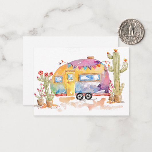 Desert Wanderlust Greeting Card ノートカード (正面/裏面インサイチュ)