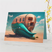 Desert whale house カード (黄色い花)