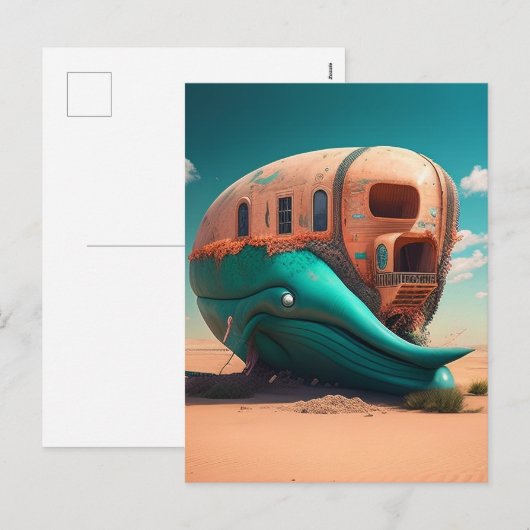 Desert whale house シーズンポストカード (正面/裏面)