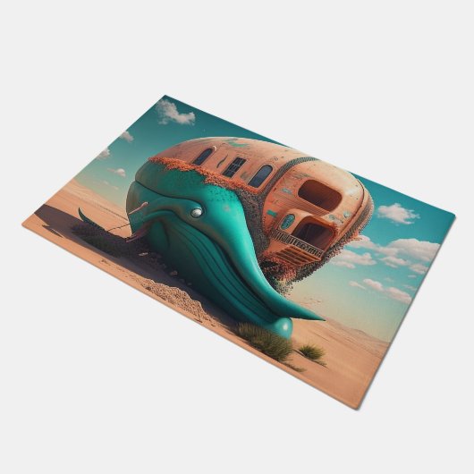 Desert Whale House ドアマット (アングル)
