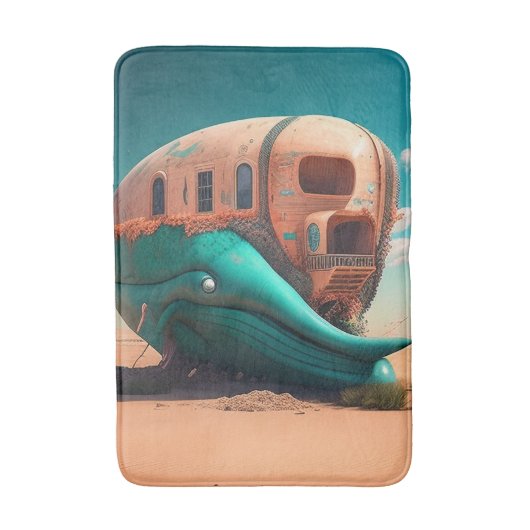 Desert Whale House バスマット (正面縦)