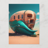 Desert whale house ポストカード (正面)