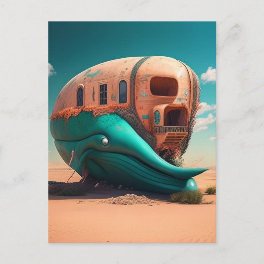 Desert whale house ポストカード (正面)
