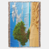 Deserted Tropical Island Sandy Beach  スローブランケット (正面縦)