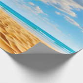 Deserted Tropical Island Sandy Beach  ラッピングペーパー (角)