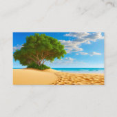 Deserted Tropical Island Sandy Beach  名刺 (正面)