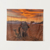 Deserts | Bactrian Camel Egypt Sand Dune タペストリー (正面(横))