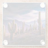 Deserts | Cactus Landscape Argentina ガラスコースター (裏面)