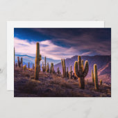 Deserts | Cactus Landscape Argentina サンキューカード (正面/裏面)