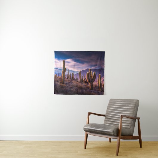 Deserts | Cactus Landscape Argentina タペストリー (インサイチュ(横))