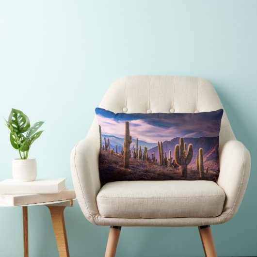 Deserts | Cactus Landscape Argentina ランバークッション (椅子)