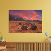 Deserts | Camels Sinai Mountains Egypt キャンバスプリント (インサイチュ (リビング))