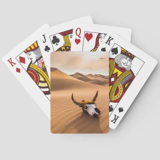 Deserts | Cow Skull Rippled Sand Dunes トランプ (裏面)