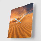 Deserts | Desert in the United Arab Emirates スクエア壁時計 (傾斜)