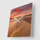 Deserts | Desert United Arab Emirates スクエア壁時計 (傾斜)