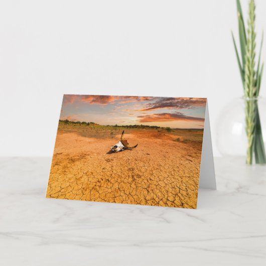 Deserts | Desert with Cow Skull カード (正面)