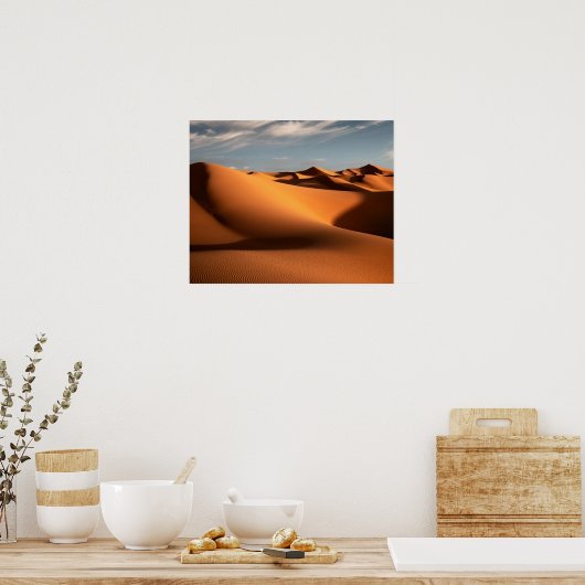 Deserts | Erg Chebbi Dunes Morocco ポスター (キッチン)