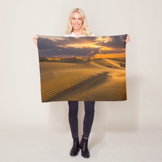 Deserts | Landscape of Sand Dunes フリースブランケット (インサイチュ)