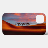 Deserts | Man & Camels in the Sand Dunes Case-Mate iPhoneケース (裏面 (横))