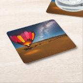 Deserts | Mesquite Dunes Death Valley スクエアペーパーコースター (アングル)