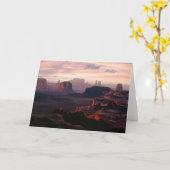 Deserts | Monument Valley Utah-Ariziona カード (黄色い花)