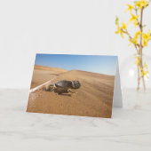 Deserts | Namaqua Chameleon in Desert カード (黄色い花)