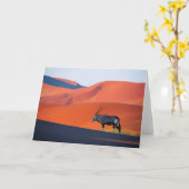 Deserts | Namib Desert Oryx カード (黄色い花)