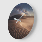 Deserts | Ordos City Mongolia China ラージ壁時計 (傾斜)