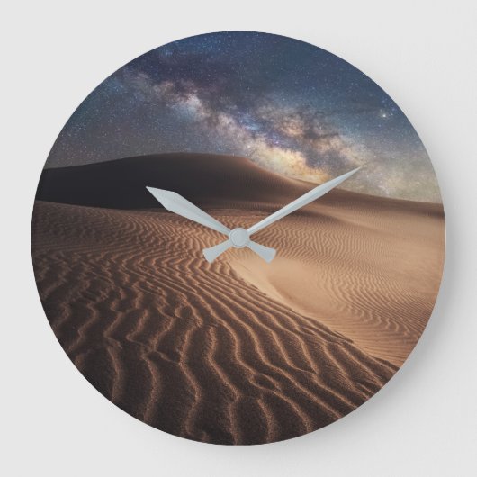 Deserts | Ordos City Mongolia China ラージ壁時計 (正面)