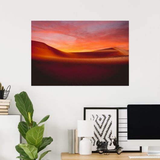 Deserts | Rolling Desert Landscape ポスター (ホームオフィス)