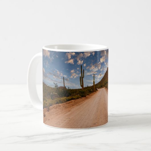 Deserts | Saguaro National Park Arizona コーヒーマグカップ (正面左)