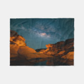 Deserts | Sam Pan Bok Night time Thailand フリースブランケット (正面(横))