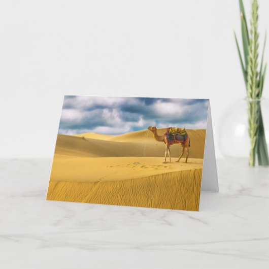 Deserts | Thar Desert Rajasthan India Camel カード (正面)