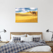 Deserts | Thar Desert Rajasthan India Camel キャンバスプリント (インサイチュ (寝室))