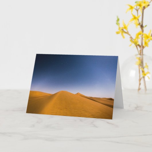 Deserts | Wahiba Sands, Oman カード (黄色い花)