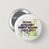 DESERVE FLOWERS学校の秘書 缶バッジ (正面&裏面)