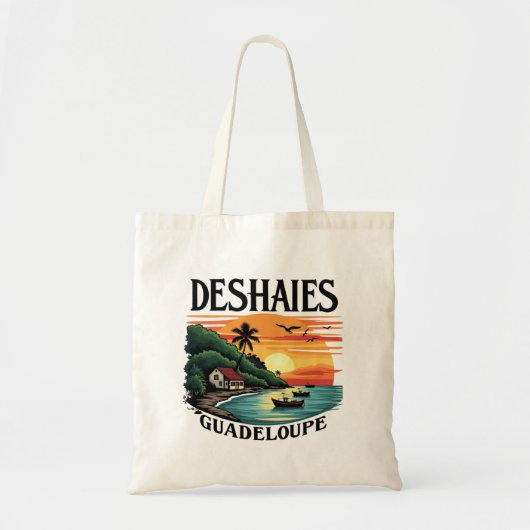 DESHAIES GUADELOUPECoussin décoratif トートバッグ (正面)