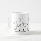 Deshawnペプチド名mug コーヒーマグカップ (正面左)