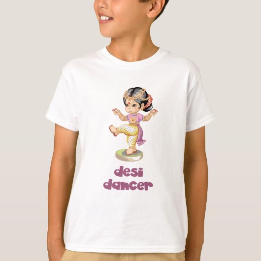 Desiのダンサーの紫色 Tシャツ (正面)