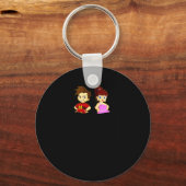 Desi Bollywood Movies Hum Tum On Valentines Day  キーホルダー (正面)