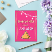 Desi Indian Pakistani Wedding Mehndi Food Sign アクリル招待状 (インサイチュ (ウェディング))