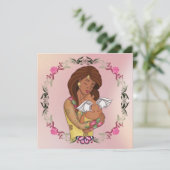 Desi mom holding her angel baby カード (スタンド正面)