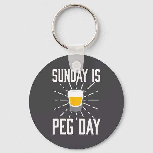 Desi Punjabi Funny Peg Day Sikh Quote Gift  キーホルダー (正面)