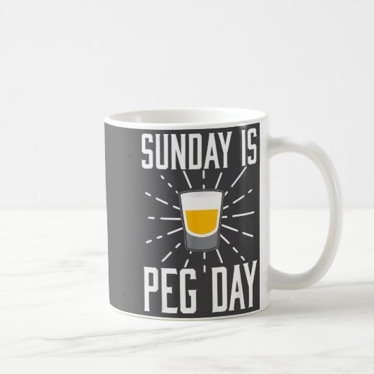 Desi Punjabi Funny Peg Day Sikh Quote Gift  コーヒーマグカップ (右)