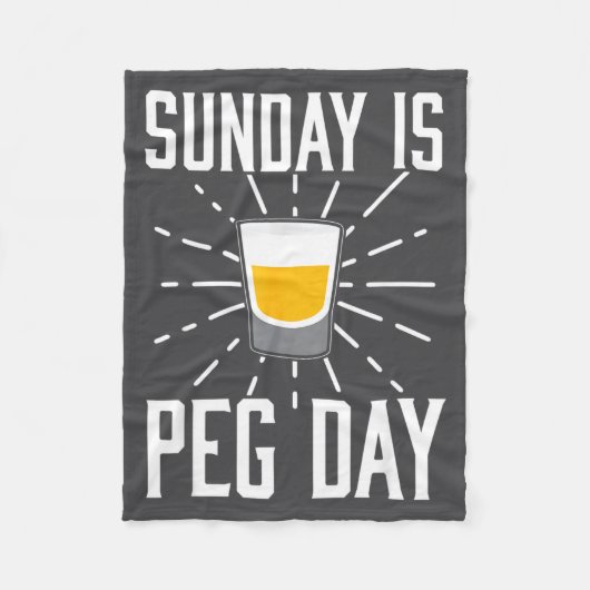 Desi Punjabi Funny Peg Day Sikh Quote Gift  フリースブランケット (正面)