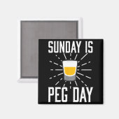 Desi Punjabi Funny Peg Day Sikh Quote Gift  マグネット (正面/裏面)