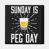 Desi Punjabi Funny Peg Day Sikh Quote Gift  マグネット (正面)